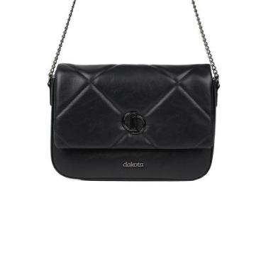 Imagem de Bolsa Transversal Dakota Matelassê Preto, UNI