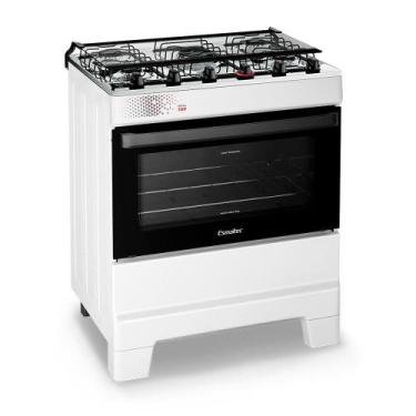 Imagem de Fogão Esmaltec Ideal Top 5 Bocas 84L Bivolt Branco Mesa Inox Acendimen