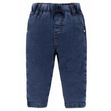 Imagem de Calça em Jeans Masculina Infantil  Up Baby, Azul escuro, 3