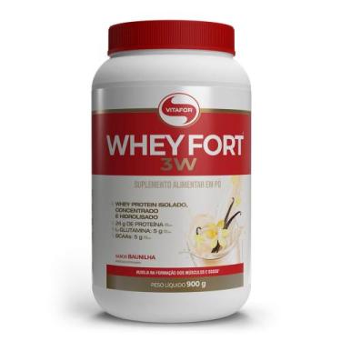 Imagem de Whey Fort 3W 900g Vitafor, Baunilha