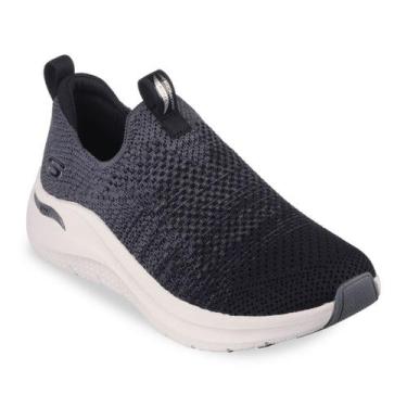 Imagem de Tenis Feminino Running Slip On Leve Arch Fit 2.0 Skechers, Preto, 36