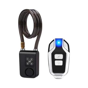 Imagem de Cadeado De Bicicleta À Prova d'Água 110dB Com Controle Remoto E Senha 