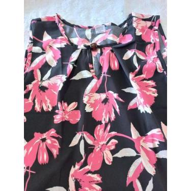 Imagem de Blusa Social Helena - AIRT, GG, Preta floral