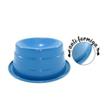 Imagem de Comedouro Ergonômico Para Gatos Antiformiga - DM PETS, Azul