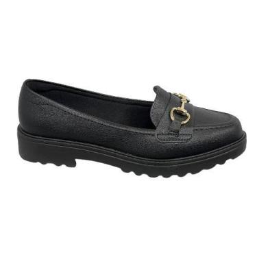 Imagem de Sapato Feminino Mocassim Oxford Modare Ultraconforto 7357.106, Preto, 