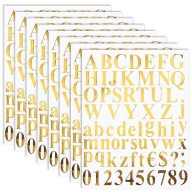 Imagem de Adesivos de Letras em Vinil TaoBary 536 Peças Impermeáveis 2,5 cm