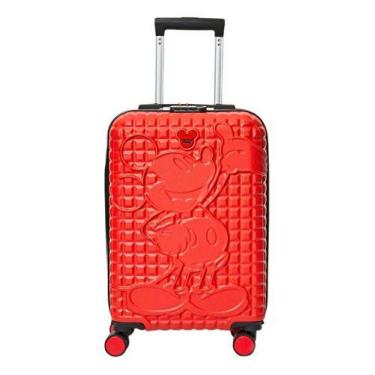 Imagem de Mala De Viagem Rodinhas 360 Rígida Mickey Tamanho P Bordo - Vermelho -