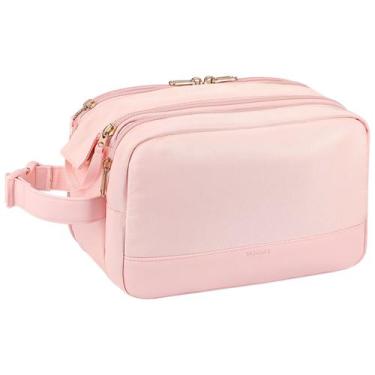 Imagem de Bolsa de higiene de viagem Voova Hanging Water Resistant Pink 28x17x13