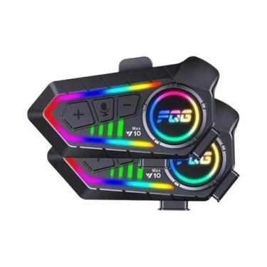 Imagem de Capacete De Motocicleta Bluetooth Y10 Max Com Intercomunicador De Redu