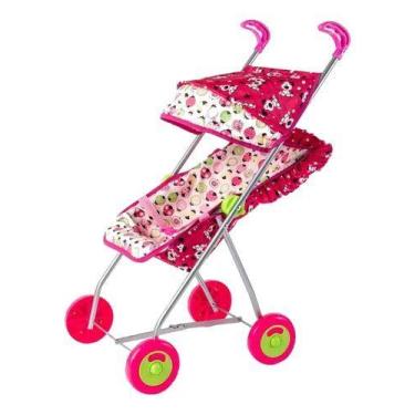 Imagem de Carrinho de boneca semi luxo ii capota - Brinquedos Oliveira