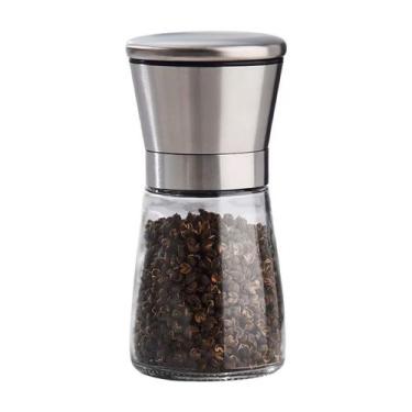 Imagem de Moedor de Sal Pimenta Tempero Manual Aço Inox - Capitech Store