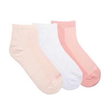 Imagem de Kit Meia Esportiva Feminina Lisa 3 Pares - SELENE, Rosa, U