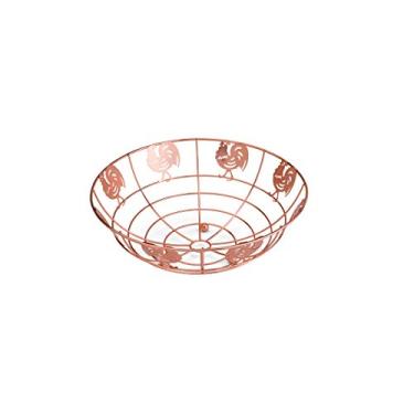 Imagem de FRUTEIRA DE FERRO CROMADO ROSÉ 28x28x10cm