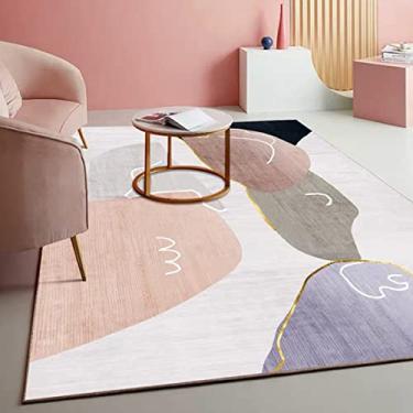 Imagem de Carpetes, decoração de interiores, tapetes de área grande para meninos e meninas, quarto de crianças, tapete de chão antiderrapante de fibra de poliéster, tapete de ioga, sofá de veludo de cristal sem pelos para sala de estar