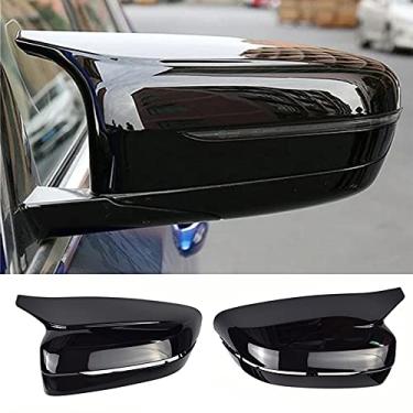 Imagem de Capa de espelho retrovisor preto tampas de espelho lateral para BMW 3 4 5 7 8 Series G20 G21 G22 G23 G26 G30 G31 G11 G12 G14 G15 G16 2017-2021 (Preto brilhante)