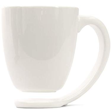 Imagem de Caneca e alça de porcelana branca lisa melhores ideias de presente para café e chá