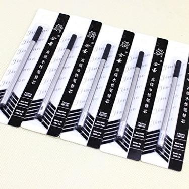 Imagem de Refil de caneta esferográfica de tinta preta Jinhao espiral 0,7 caneta refil 10 recargas