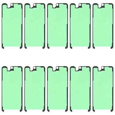 Imagem de HUANGYUNCHAO Acessórios telefônicos Para Samsung Galaxy S21+ 5G 10pcs, adesivo de alojamento frontal Substituição do telefone celular