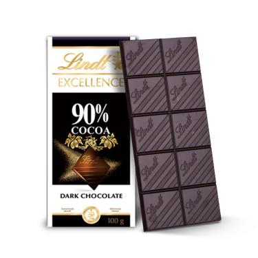 Imagem de Chocolate Suço Lindt Excellence 90% Cacau Dark 100 G