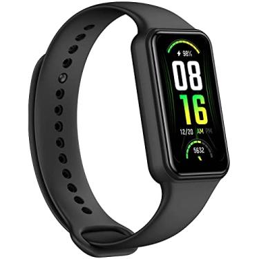 Imagem de Amazfit Band 7 Global Version Smart Wristband com tela AMOLED HD grande de 1,47" 120 Modos esportivos Monitoramento de oxigênio Sangue 24H Alexa Bateria interna de 18 dias de duração (Black)