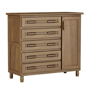 Imagem de Cômoda Sapateira 1 Porta 5 Gavetas Móveis Cavazotto Imbuia