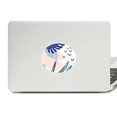 Imagem de Adesivo de vinil com estampa de plantas abstratas do céu, decalque para notebook