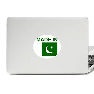 Imagem de Adesivo de vinil Made in Pakistan Country Love com emblema para laptop e notebook