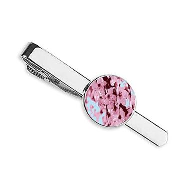 Imagem de Sakura — Gravata japonesa flor de cerejeira com clipe de gravata para presente de homem de negócios