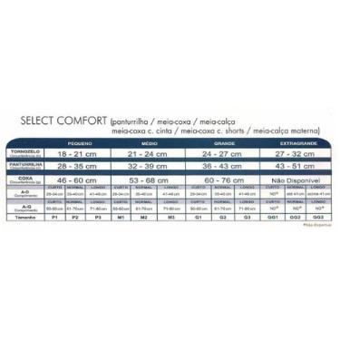 Imagem de Meia 7/8 20-30  Select Comfort Bege Pé Aberto Sigvaris