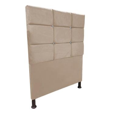 Imagem de Cabeceira de Cama Box Viúva 130cm Estofada Lari - Cores