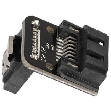 Imagem de Adaptador Sata 90 °, conector da placa-mãe Instalação simples Resistência à abrasão Peso leve para uso doméstico para computador