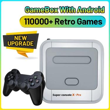 Imagem de Super Console X Pro Home TV Game Box com Android  4K HD Retro Gaming Console  110000 Jogos