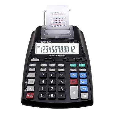 Imagem de CATIGA Calculadora de impressão 2025 nova e atualizada com 10 teclas, calculadora de escritório doméstico de mesa com impressão em rolo de papel, contabilidade financeira de negócios