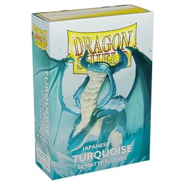 Imagem de 2 Packs Dragon Shield Matte Mini Japanese Turquoise 60 ct Card Sleeves Value Bundle!