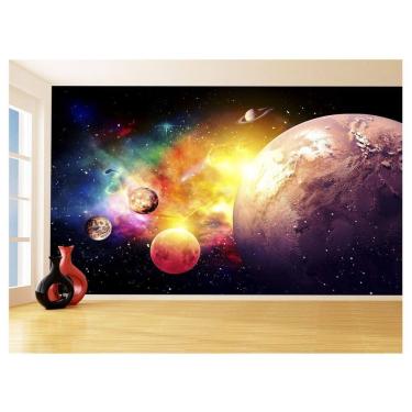 Imagem de Papel De Parede 3D Espaço Estrelas Planetas 3,5M Nsp167