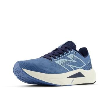 Imagem de New Balance Tênis de corrida feminino FuelCell Propel V5, Garça azul/azul marinho/angorá, 6 Wide