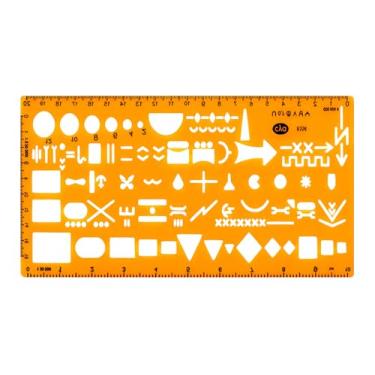 Imagem de Gotical Mapa Militar de Soldado: Estêncil de Plástico Flexível com Ícones da OTAN