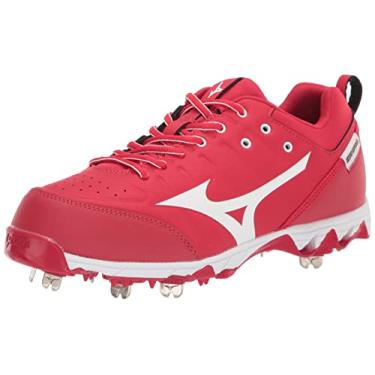 Imagem de Mizuno Chuteira feminina 9-spike 9 Spike Swift 7 Low Metal Softball Cleat, Vermelho-Branco, 40