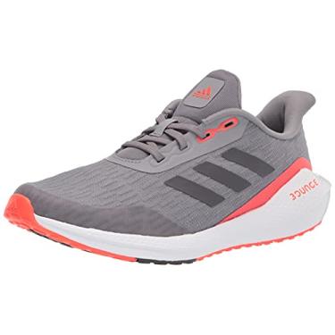 Imagem de adidas Tênis de corrida infantil unissex EQ21, Cinza/cinza maciço/vermelho solar, 20