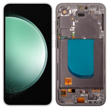 Imagem de Substituição de tela OLED compatível com Samsung S23 FE SM-S711B SM-S711W SM-S711U (com moldura) Montagem digitalizador de tela LCD sensível ao toque com ferramentas de reparo 【Tamanho