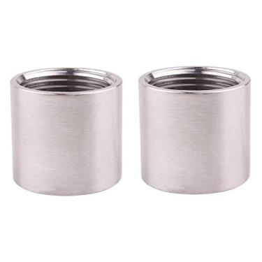 Imagem de DERPIPE Encaixe de tubulação fundido aço inoxidável 304 acoplamento classe 150 2.5 cm NPT fêmea, pacote com 2