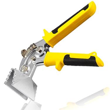 Imagem de LEONTOOL Costureiro manual de metal de 7,5 cm, alicate de dobra de metal curvado, ferramenta dobradora e achatadora para metal com alças antiderrapantes