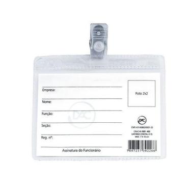 Imagem de Crachá Com Presilha Horizontal 10x7  Dac 50 Unidades