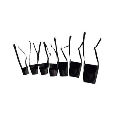 Imagem de Kit Focinheira Nylon 7 Peças Para Cachorros Reforçada - Limed Mogi