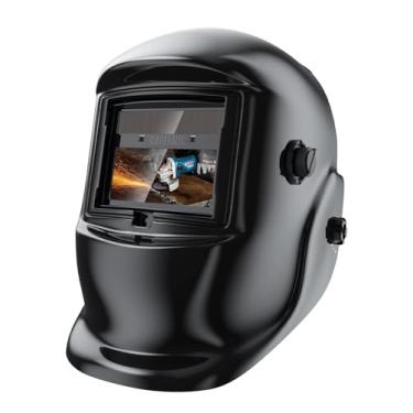 Imagem de RUBIK Capacete de soldagem escurecimento automático - máscara de soldador de cor verdadeira 1/1/1/2 com sensor de 4 arcos, sombra ampla 4/9-13 para moagem TIG MIG/MAG MMA