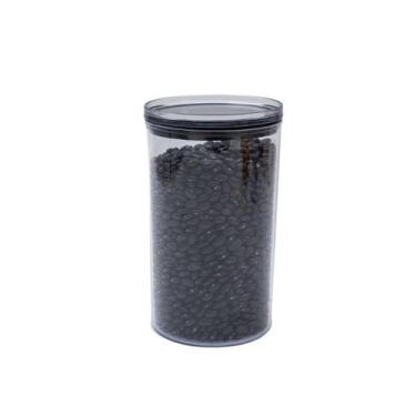 Imagem de Pote de acrílico 1,2L com tampa transparente circular empilhável - Oik