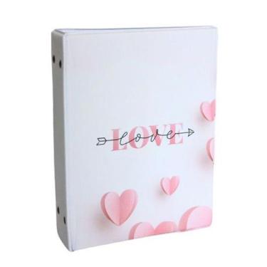 Imagem de Álbum Capa Casamento Love Coração Vermelho 500 Fotos 10x15 - Pink Days