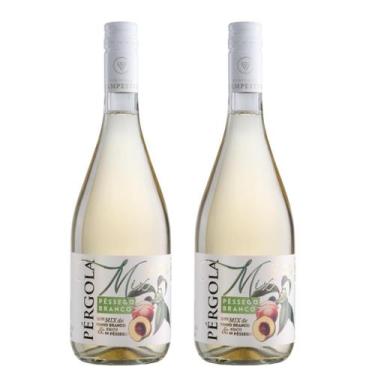 Imagem de Cooler De Pêssego Com Vinho Branco Pérgola 750ml Kit 2 Un