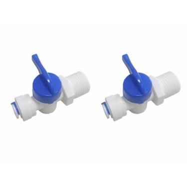 Imagem de Kit Com 2 Registros - Rosca Macho 1/2 X 1/4 Engate Rápido - Zufer