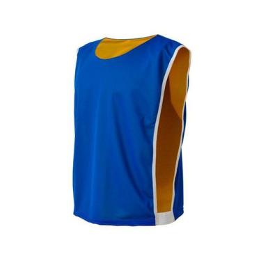 Imagem de Colete Poker Dupla Face Esportivo Futebol Esporte, Amarelo